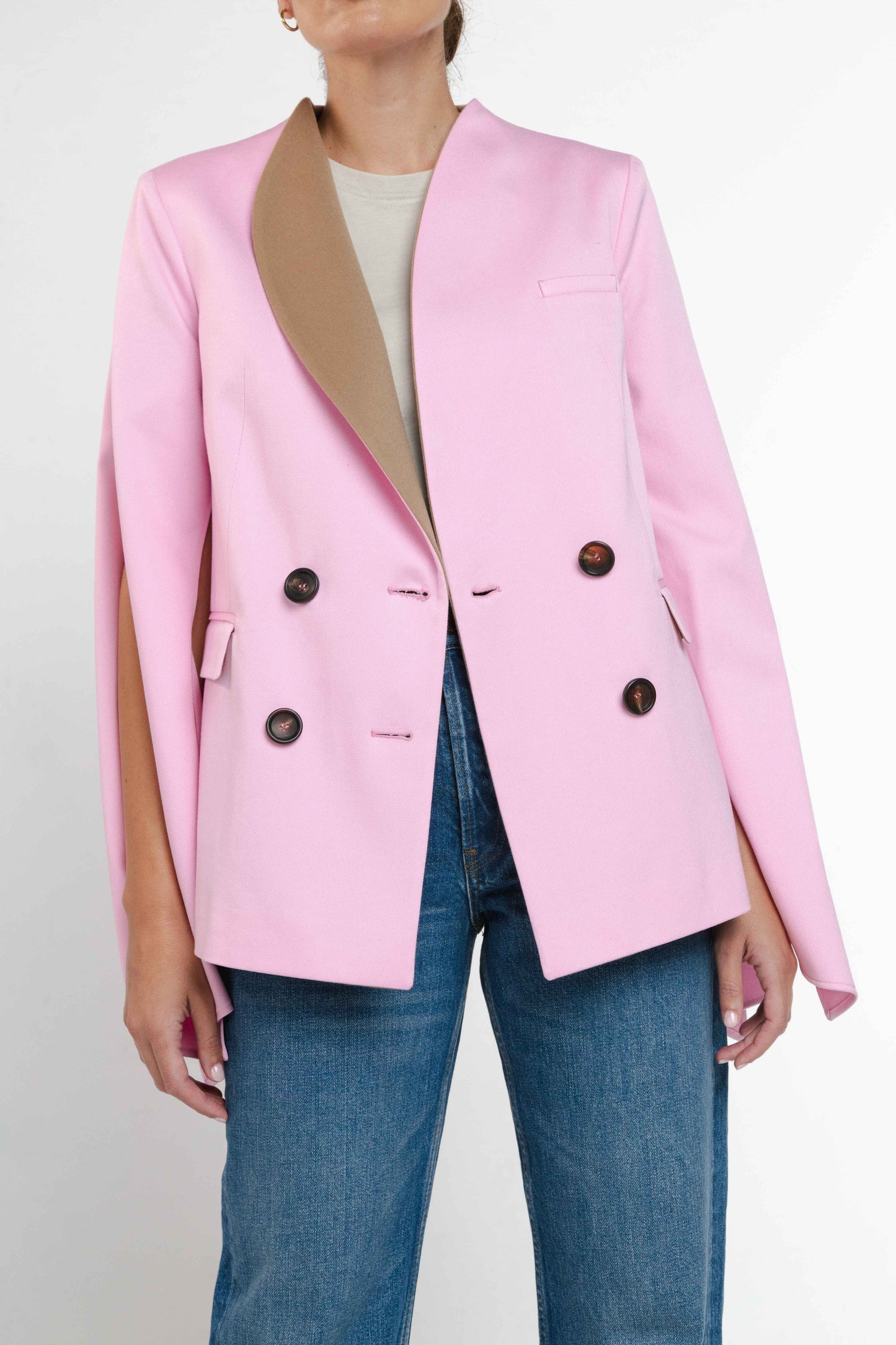 Dove Cotton Drill Pink Blazer