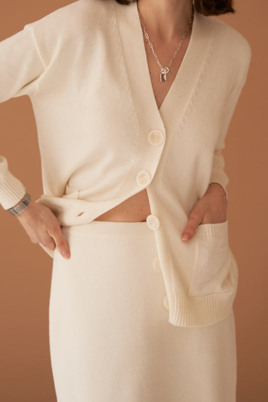 Cotton Cashmere Cardigan