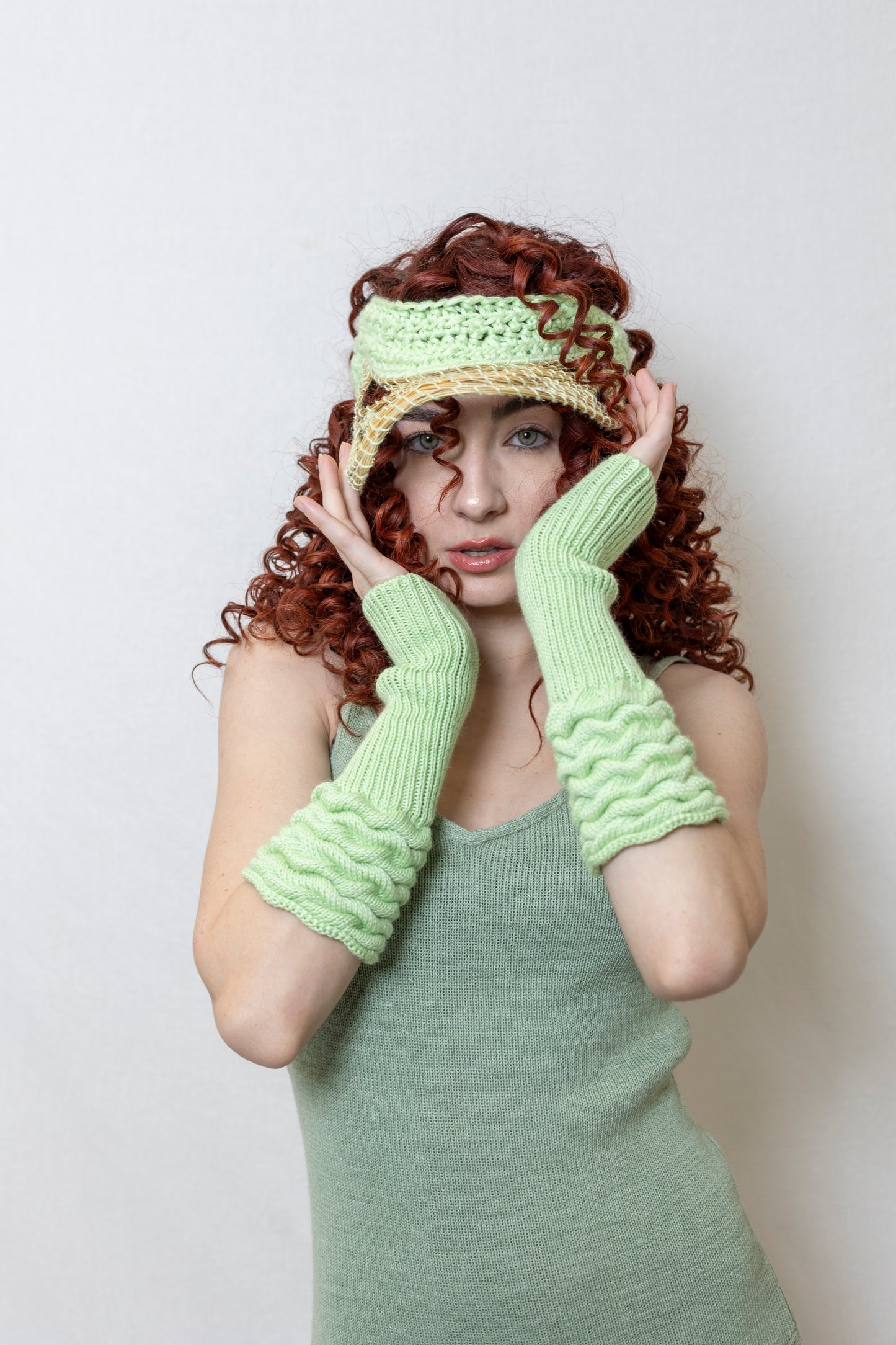 Soft ripplettes green cuffs