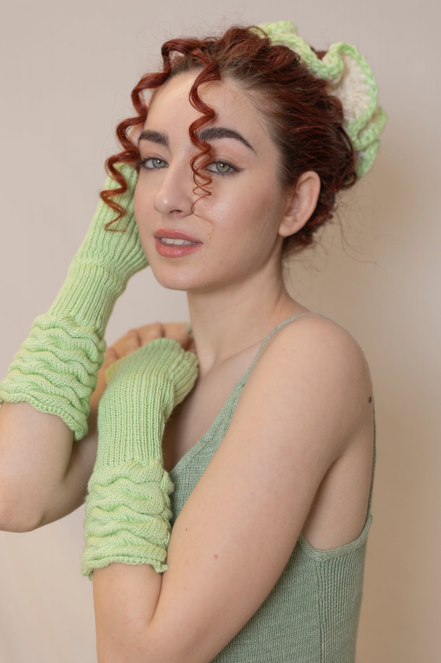 Soft ripplettes green cuffs