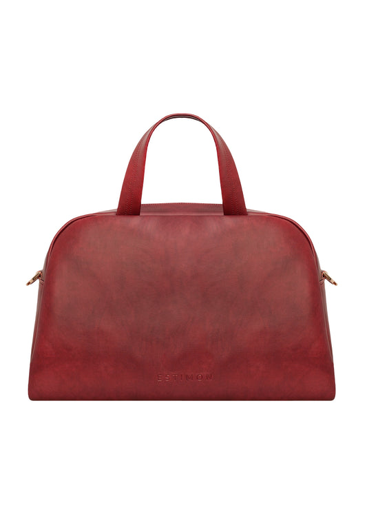 BOWLING bag corn leather wine