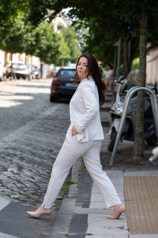 Tailored Trousers Södermalm Lily White