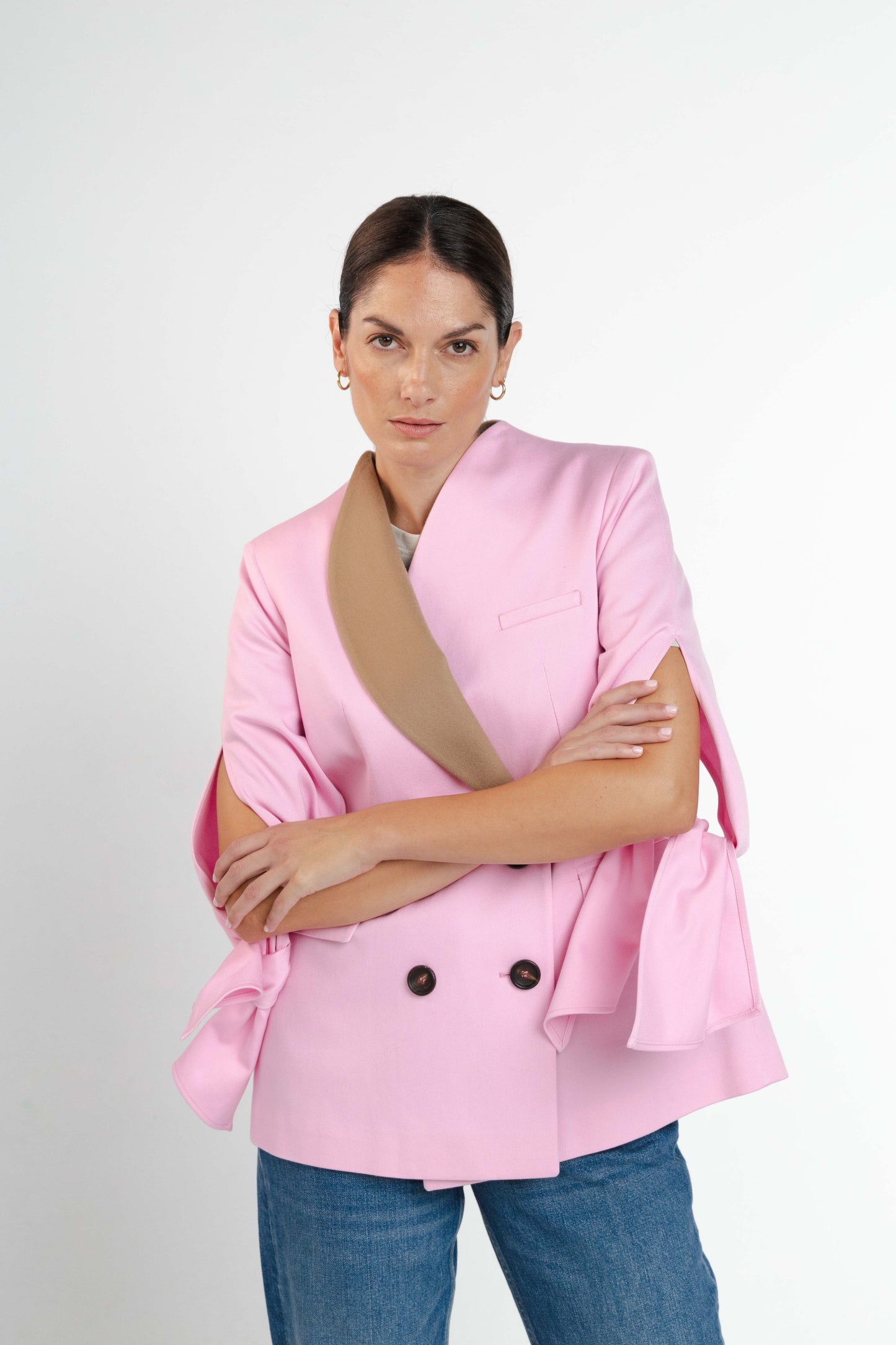 Dove Cotton Drill Pink Blazer