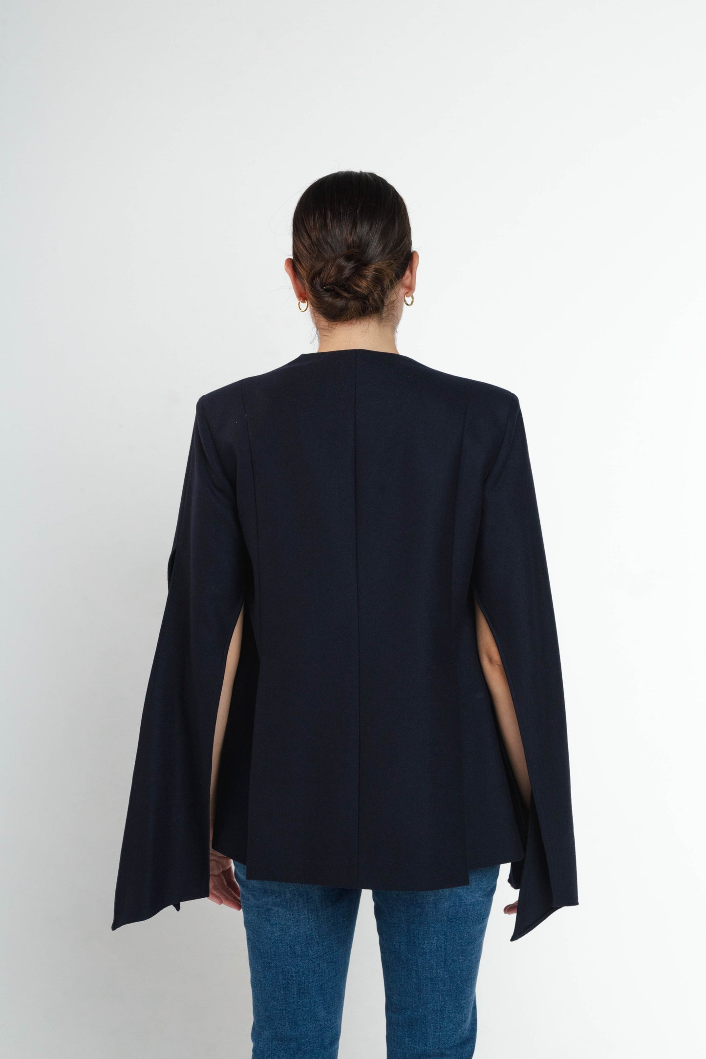 Dove Navy Blue Blazer in Loro Piana Wool