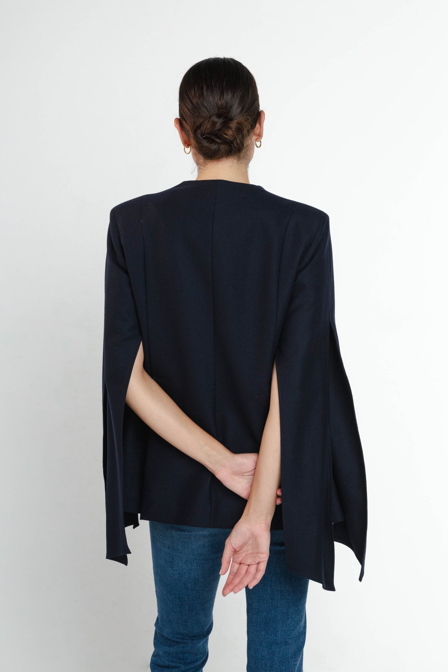 Dove Navy Blue Blazer in Loro Piana Wool