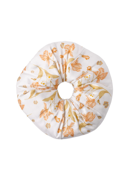 Floral Silk Scrunchie