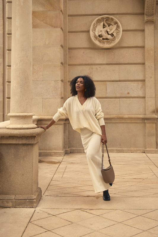 Cashmere Wool Maxi Skirt