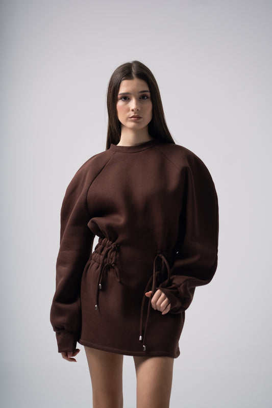 Mins Dress in Brown