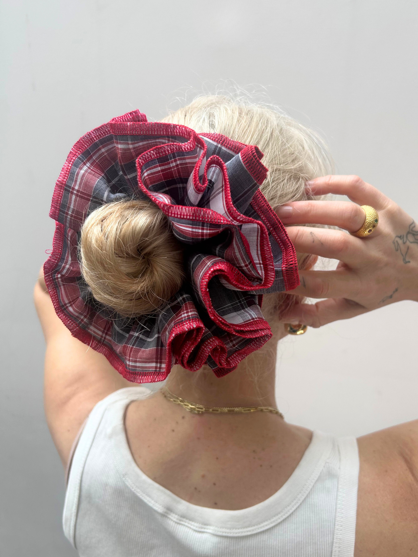 Azaria Scrunchie - Check