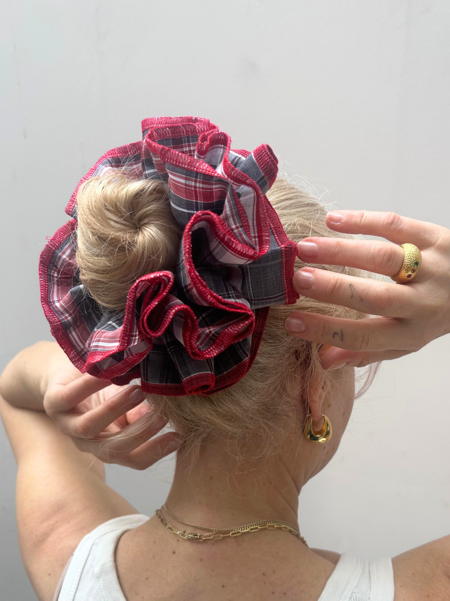 Azaria Scrunchie - Check