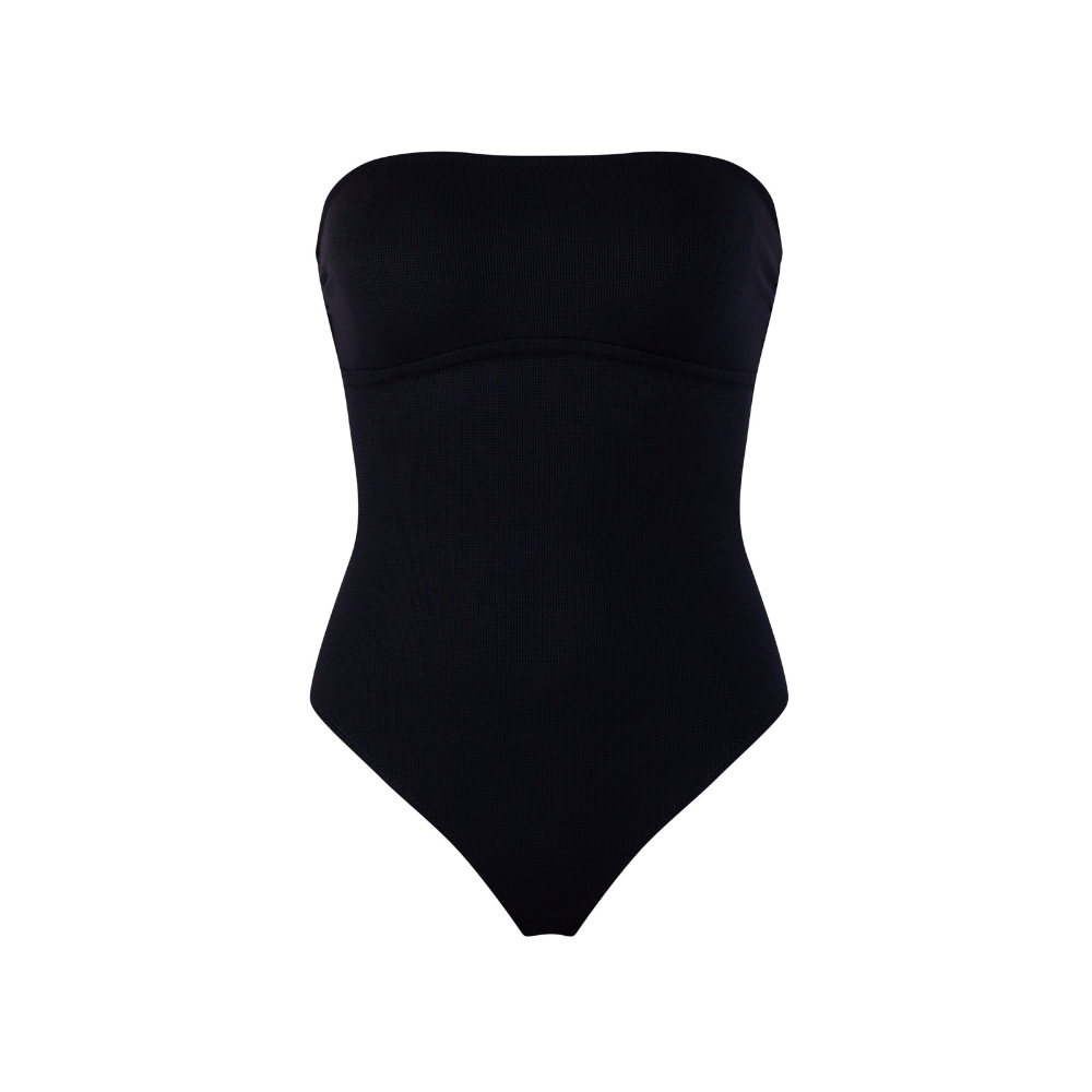 BUSTIER SWIMSUIT - Deep Blu