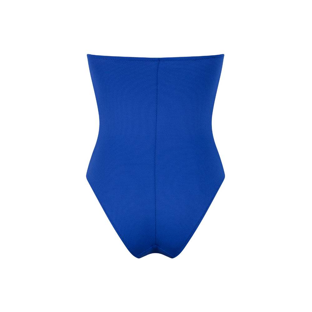 BUSTIER SWIMSUIT - Blue Wave