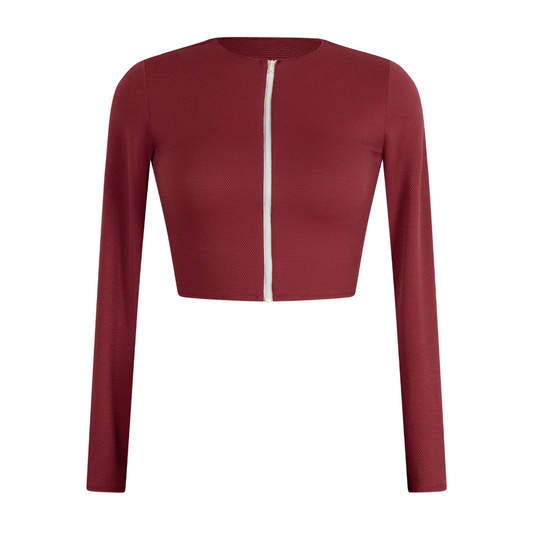 ZIP-UP SHORT RASH GUARD - Tamarin