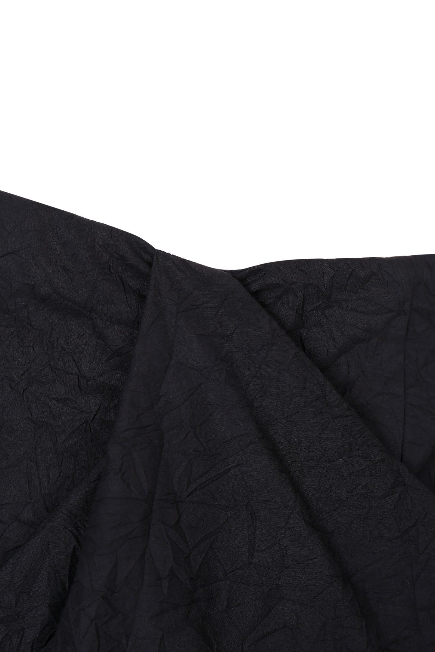 CRINKLED MIDI SKIRT