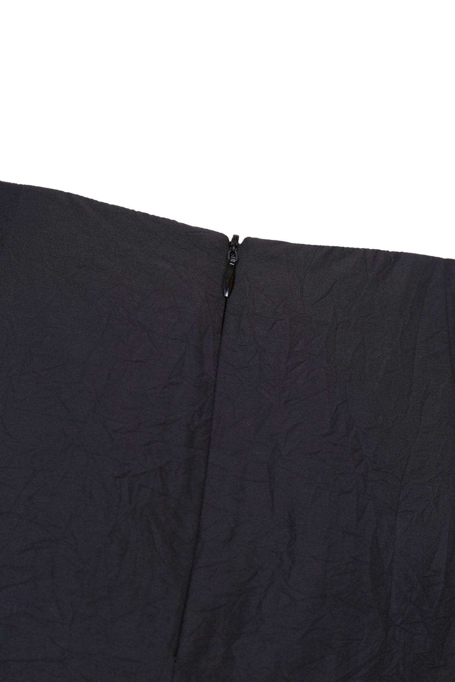 CRINKLED MIDI SKIRT