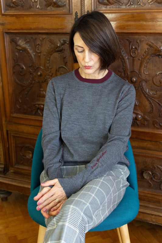 RIFLESSIONE Merino Wool Pullover